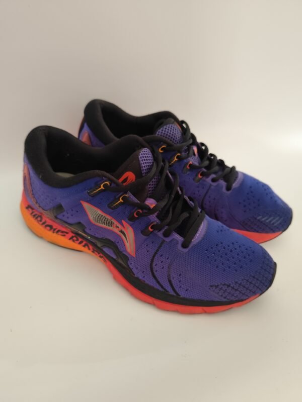 Li-Ning Furious Rider Blue and Orange Sneakers - Size 44.5 - Image 3