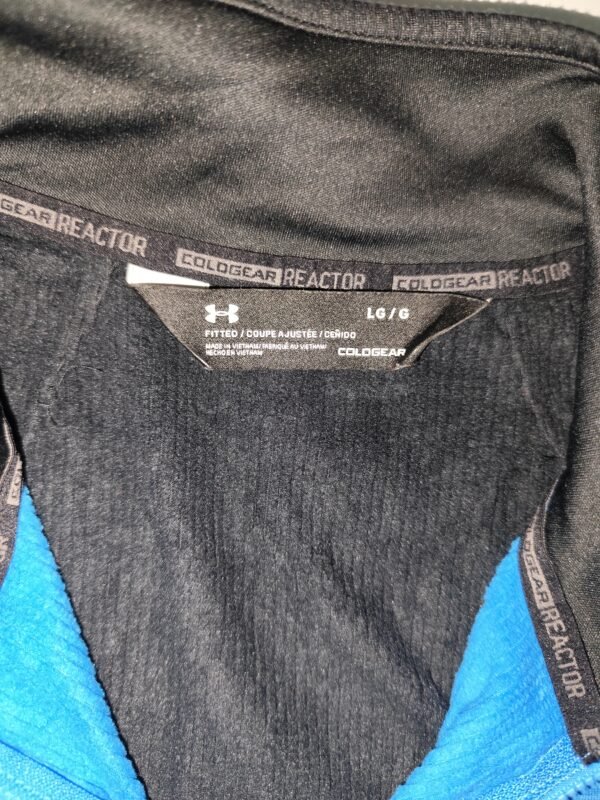 Under Armour ColdGear® Reactor Fitted - Large, Black & Blue - Image 5