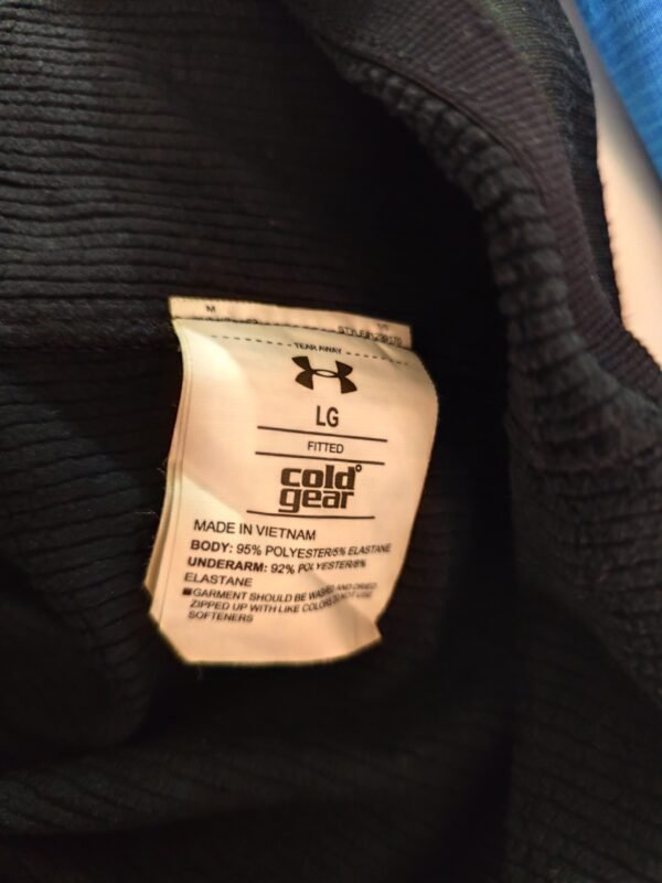 Under Armour ColdGear® Reactor Fitted - Large, Black & Blue - Image 6