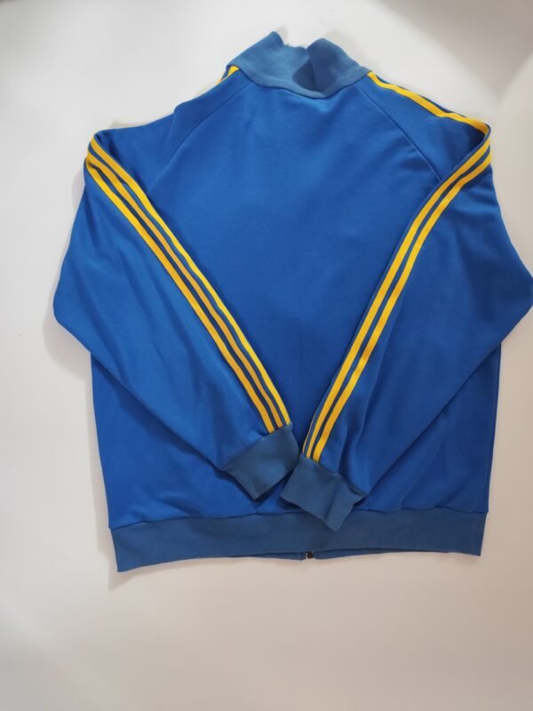 ★90s★ Adidas Track Jacket, Embroidered Logo - UK 42/44, Blue - Image 3