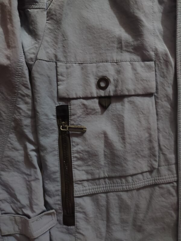 J.H.L.ZAI Hooded Jacket  - Large, Grey - Image 5