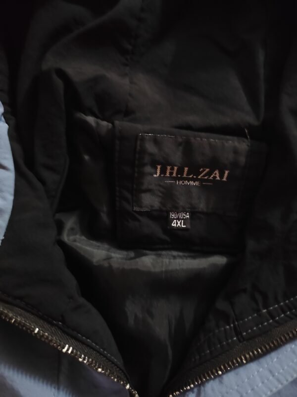J.H.L.ZAI Hooded Jacket  - Large, Grey - Image 4