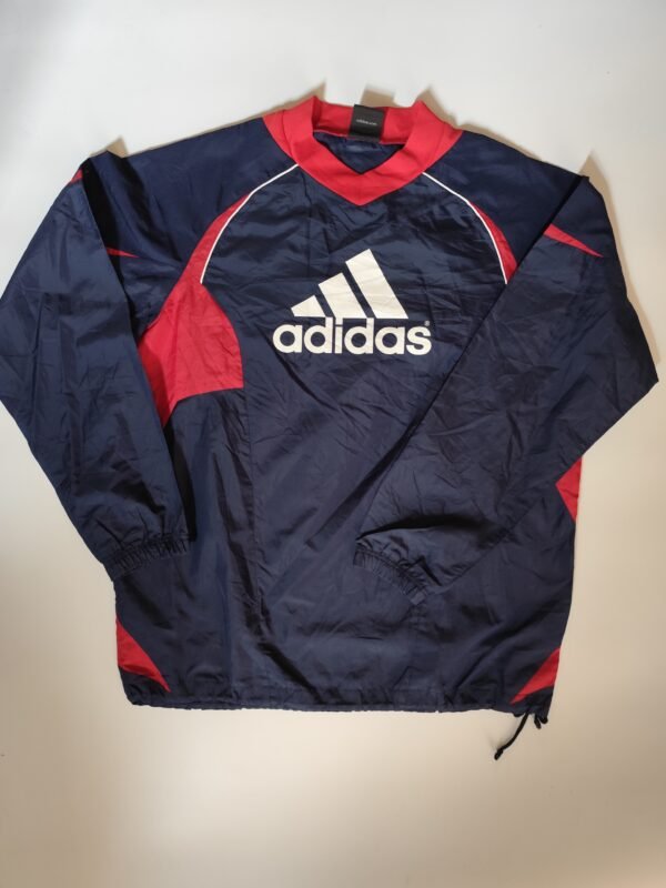 adidas Long Sleeve Athletic Top - Medium, Blue & Red