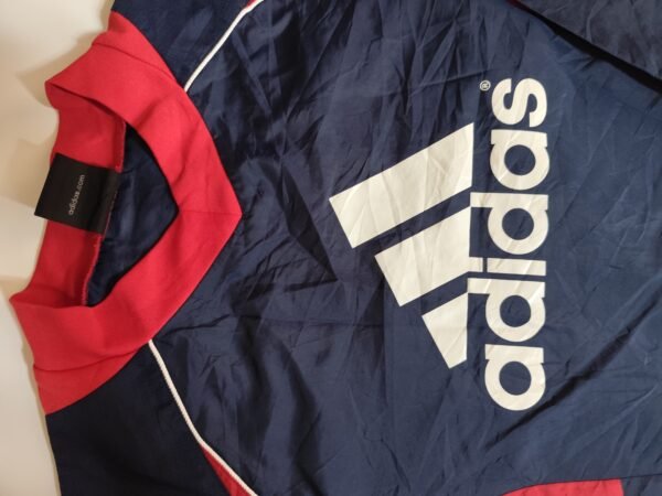 adidas Long Sleeve Athletic Top - Medium, Blue & Red - Image 5