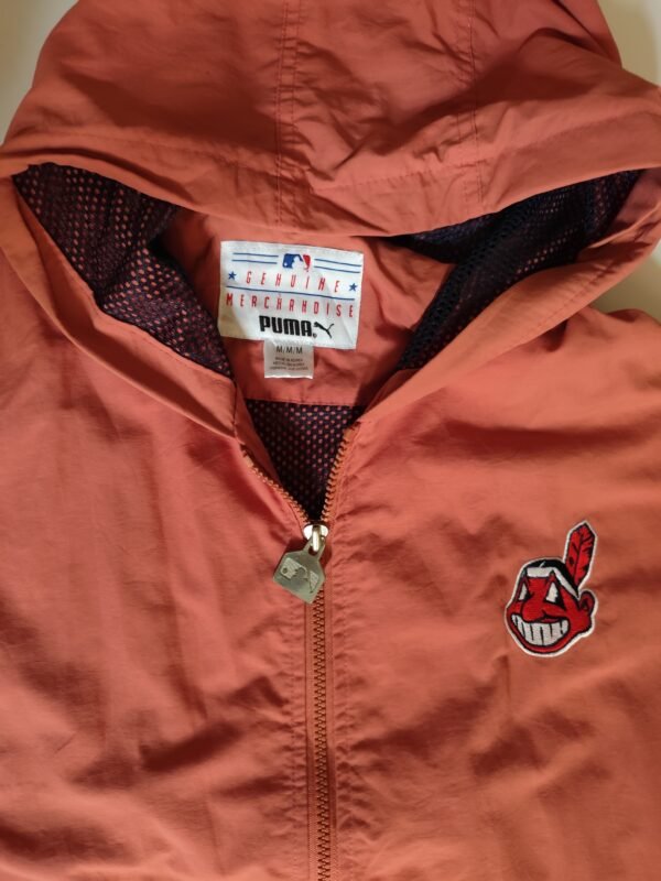 Puma 2000 CLEVELAND INDIANS Jacket - Medium, Orange - Image 5