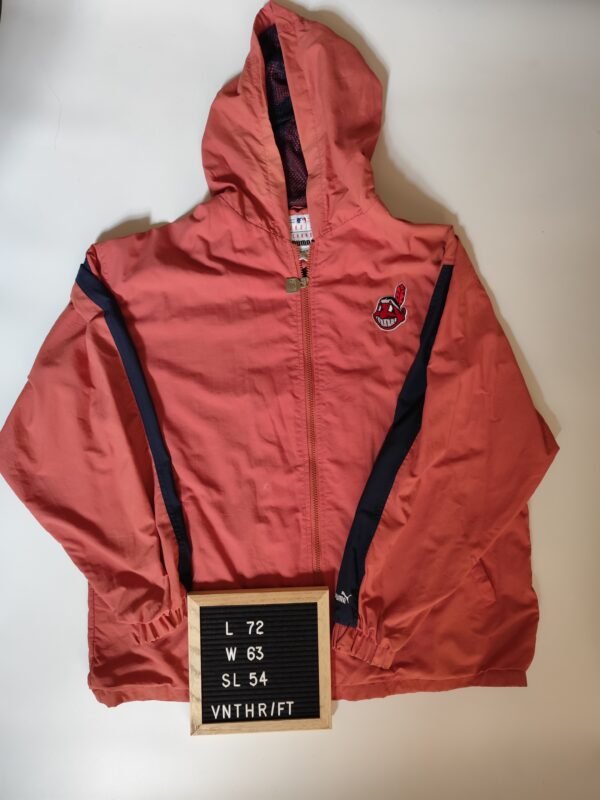 Puma 2000 CLEVELAND INDIANS Jacket - Medium, Orange - Image 2