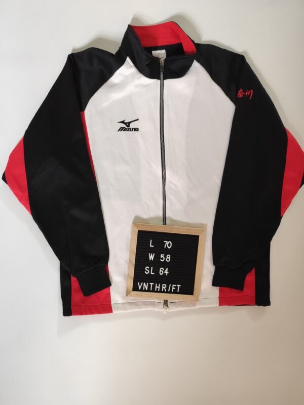 Mizuno Komyo Wadaiko Club Track Jacket - Large, Red, Black & White - Image 2