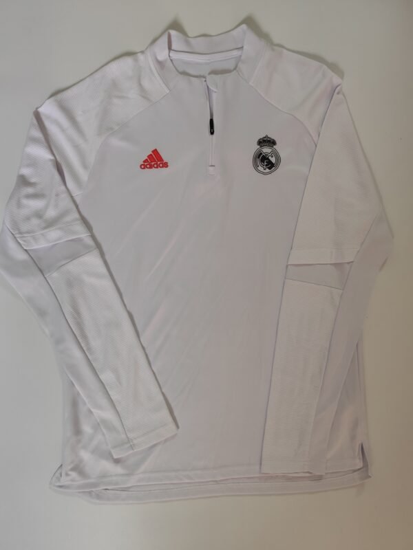adidas Elevated Quarter-Zip Pullover Stretch Midlayer - Large, White