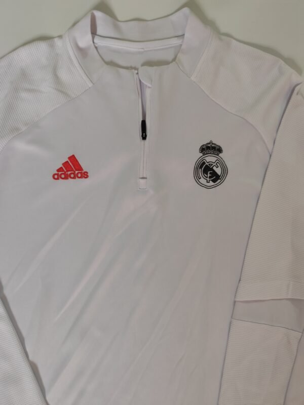 adidas Elevated Quarter-Zip Pullover Stretch Midlayer - Large, White - Image 4