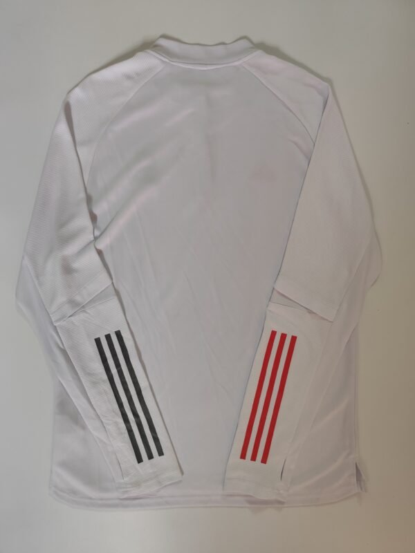 adidas Elevated Quarter-Zip Pullover Stretch Midlayer - Large, White - Image 3