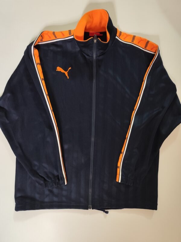 Puma Jersey Jacket - Small-Medium, Black & Orange