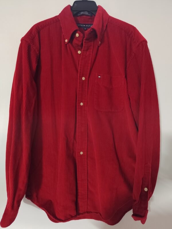 Tommy Hilfiger Suede Long Sleeve - M, Red - L: 70 - W: 58 - SL:63