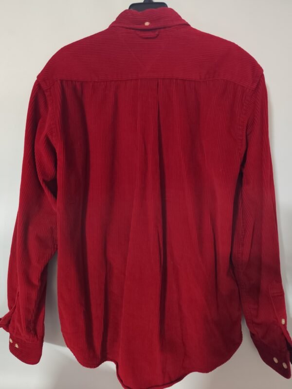 Tommy Hilfiger Suede Long Sleeve - M, Red - L: 70 - W: 58 - SL:63 - Image 5