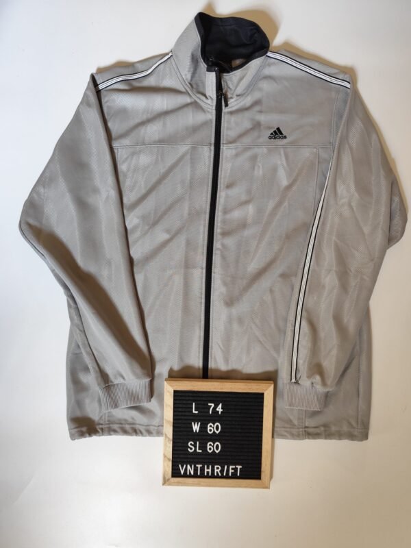 adidas Track Jacket White JD2019  - Size Large, Grey - Image 2