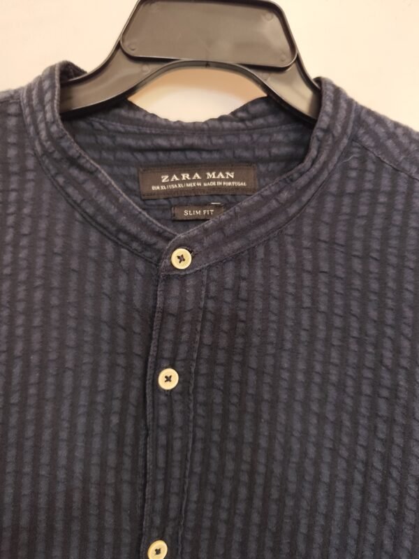 Zara Slim Fit Long Sleeve - XL, Blue - L: 70 - W: 56 - SL:60 - Image 2