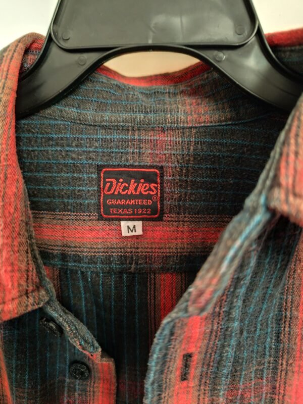 Dickies Guaranteed Texas 1922 Button Down Short Sleeve Thick - M, Red - L: 84 - W: 58 - SL:21 - Image 2