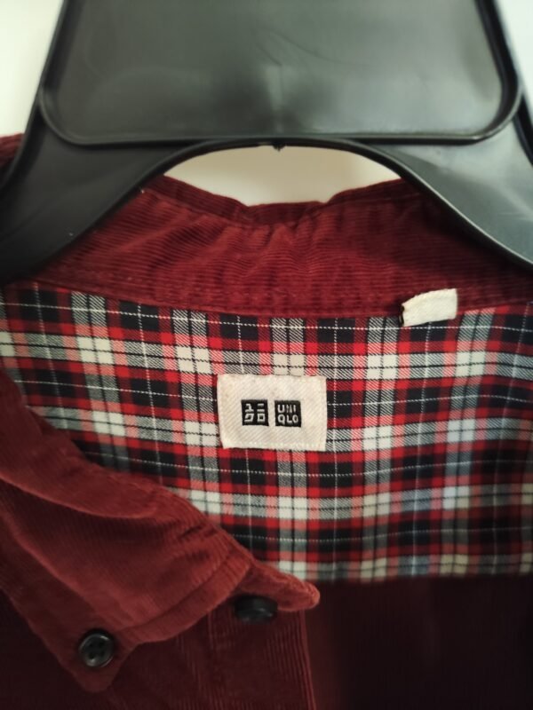 Uniqlo Suede Long Sleeve - L, Red - L: 80 - W: 61 - SL:63 - Image 2