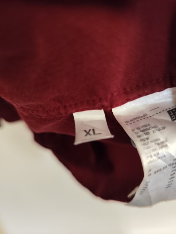 Uniqlo Suede Long Sleeve - L, Red - L: 80 - W: 61 - SL:63 - Image 6