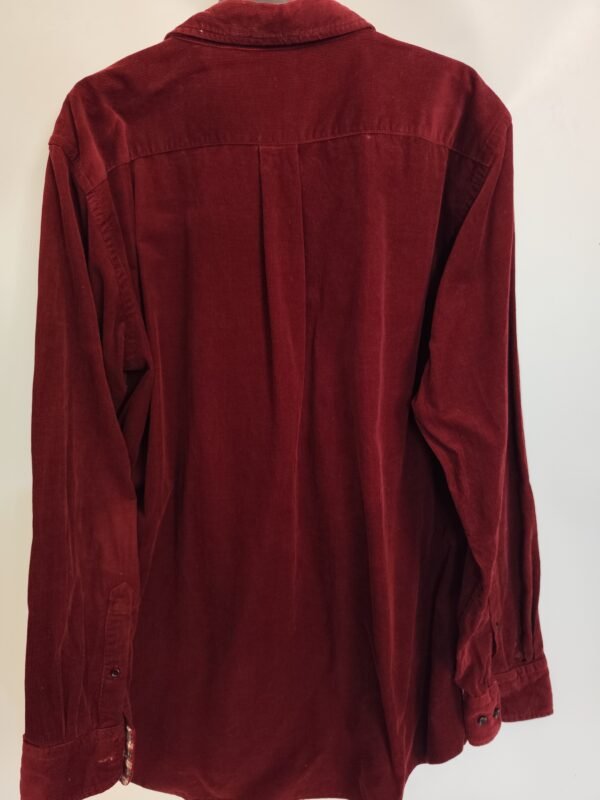 Uniqlo Suede Long Sleeve - L, Red - L: 80 - W: 61 - SL:63 - Image 4