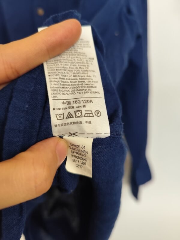 Old Navy Slim Fit Long Sleeve - XL, Blue - L: 70 - W: 61 - SL:60 - Image 4