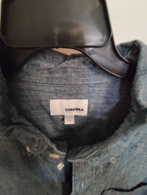 Sonoma Button Down Oxford Smart - XL, Grey - L: 77 - W: 61 - SL:61 - Image 2