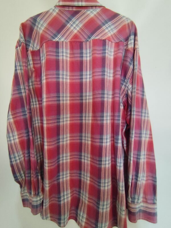 Kansai Jeans Button Down Oxford Smart Flannel - 4L, Red - L: 76 - W: 67 - SL:60 - Image 2