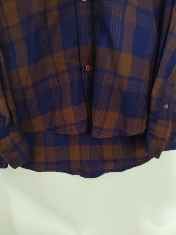 Ugiz Button Down Long Sleeve Hooded Flannel - 105, Multicolored - L: 70 - W: 59 - SL:60 - Image 3