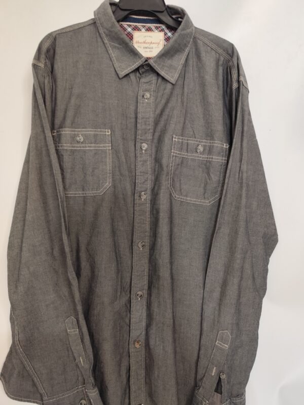 Weatherproof Button Down Long Sleeve Vintage 1948 - XL, Grey - L: 76 - W: 63 - SL:67