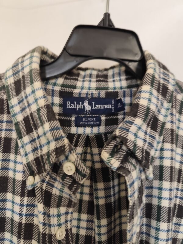 Ralph Lauren Button Down Oxford Smart Flannel - XL, Multicolored - L: 89 - W: 77 - SL:67 - Image 2