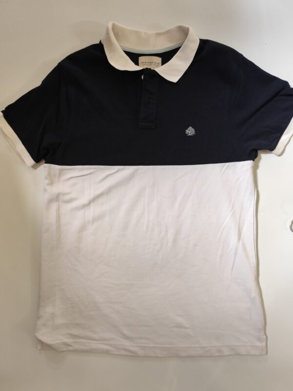 Springfield Short Sleeve Polo - L, White - L: 76 - W: 51 - SL:21