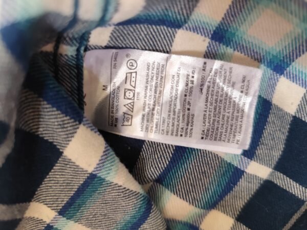 Old Navy Regular Fit Coupe Standard Long Sleeve Flannel - M, Multicolored - L: 75 - W: 55 - SL:64 - Image 4