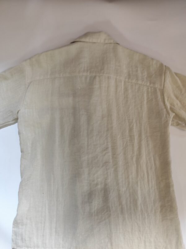 Mousy Button Down Short Sleeve - F, Beige - L: 65 - W: 49 - SL:20 - Image 4