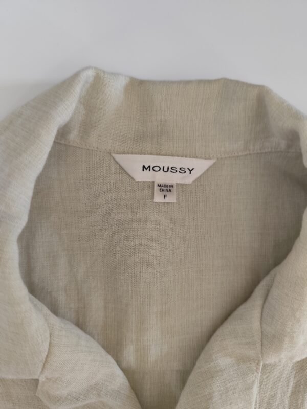Mousy Button Down Short Sleeve - F, Beige - L: 65 - W: 49 - SL:20 - Image 2