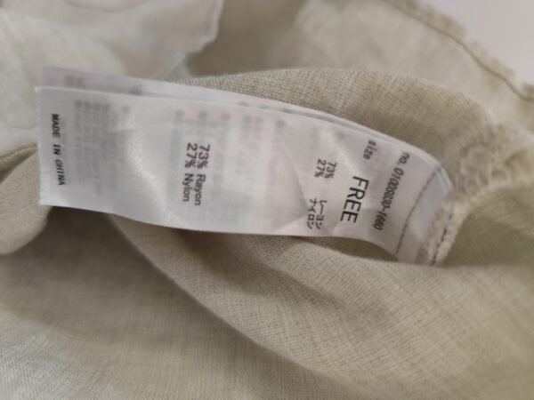 Mousy Button Down Short Sleeve - F, Beige - L: 65 - W: 49 - SL:20 - Image 3