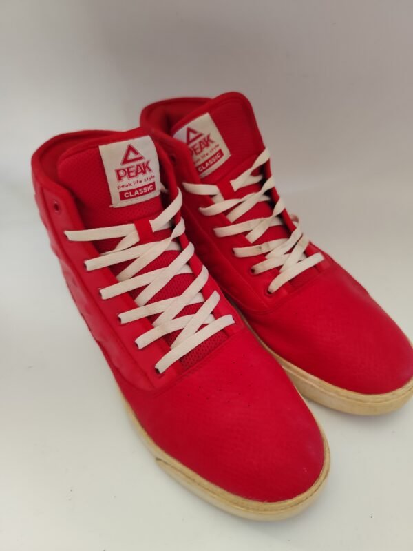 Peak DB64075-1 High Top Shoes - Red, 40