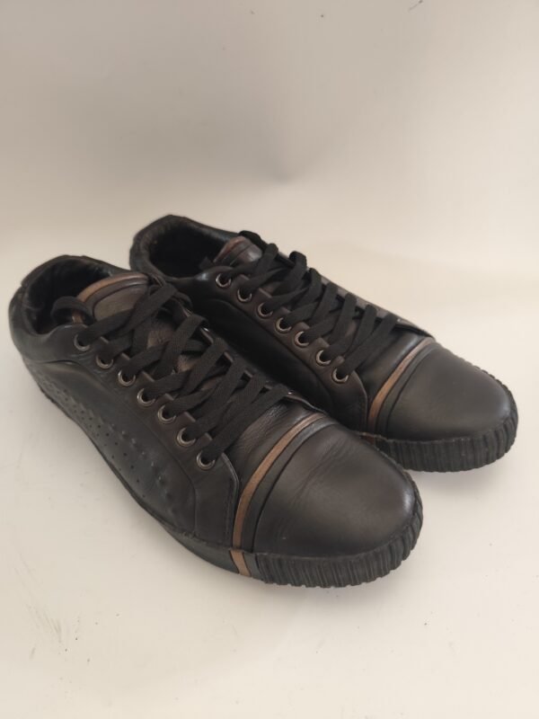 Puma x Alexander Mcqueen Leather Street Climb Low Top Sneakers - Black, 42