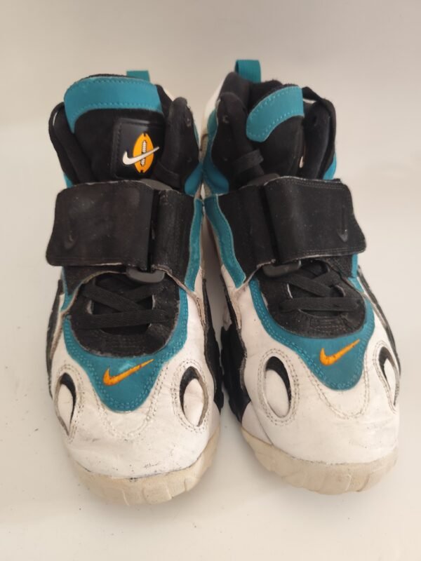 Nike High Top with Velcro Strap, Black, lue & White Sneakers - Multicolored, 44 - Image 2