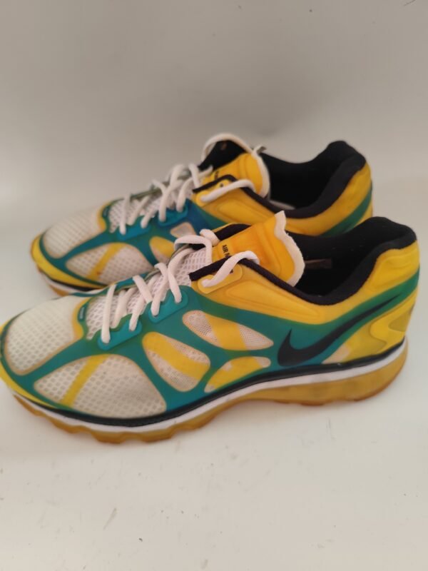 Nike Air Max, White Green & Yellow Mesh Sneakers - Multicolored, 44 - Image 4