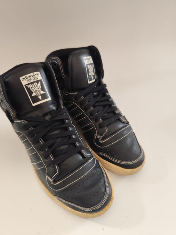 adidas Top Ten Hi 'Core Black' F37608 High Top Sneakers - Black, 43.5