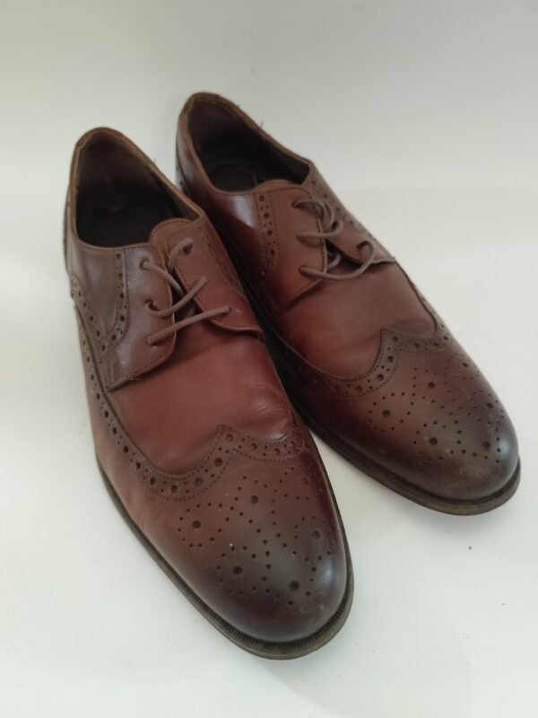 DFD Real Leather The Original Soda Hand Crafted Oxfor Shoes - Brown, 42