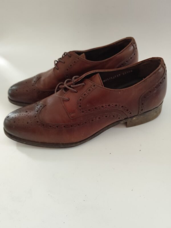 DFD Real Leather The Original Soda Hand Crafted Oxfor Shoes - Brown, 42 - Image 5