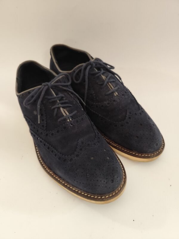 Vatterra Real Leather Made in Italy Shoes - Blue, 42