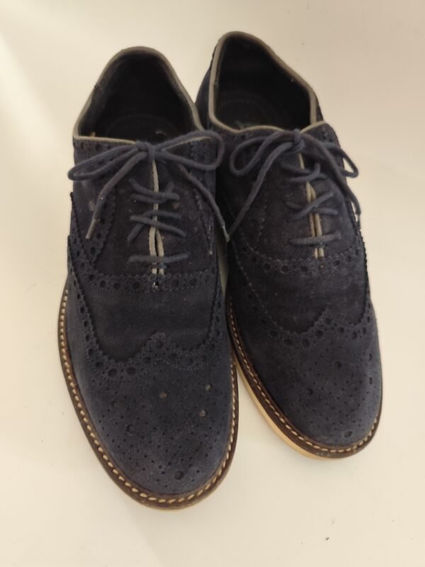 Vatterra Real Leather Made in Italy Shoes - Blue, 42 - Image 2