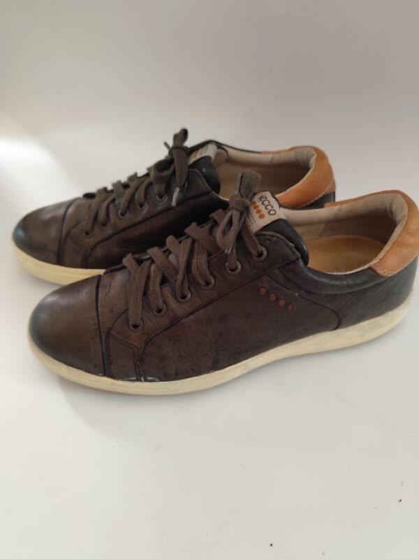 ecco Real Leather Xtra Width Shoes - Brown, 42 - Image 5