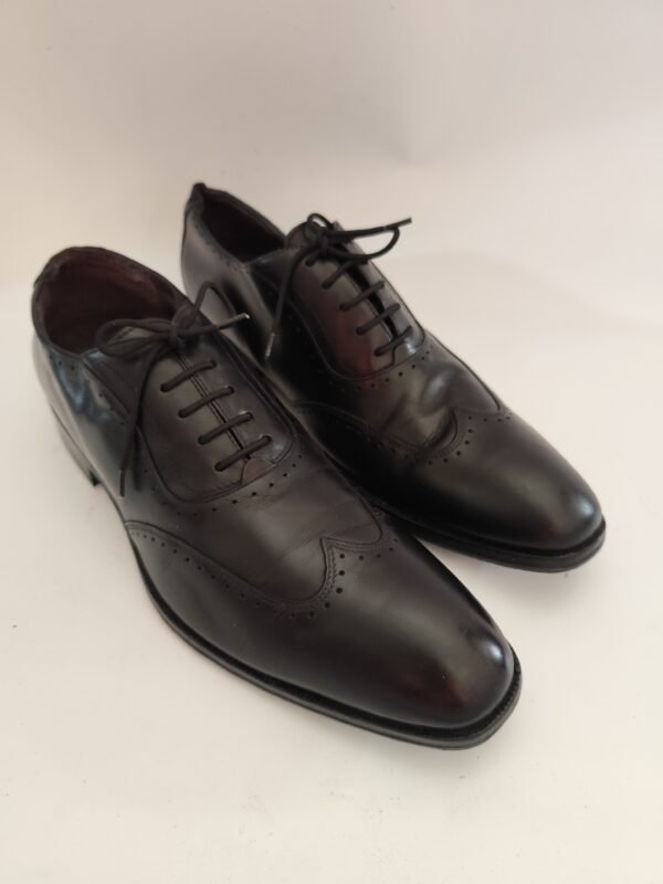 ecco Real Leather Extra Width Shoes - Black, 43