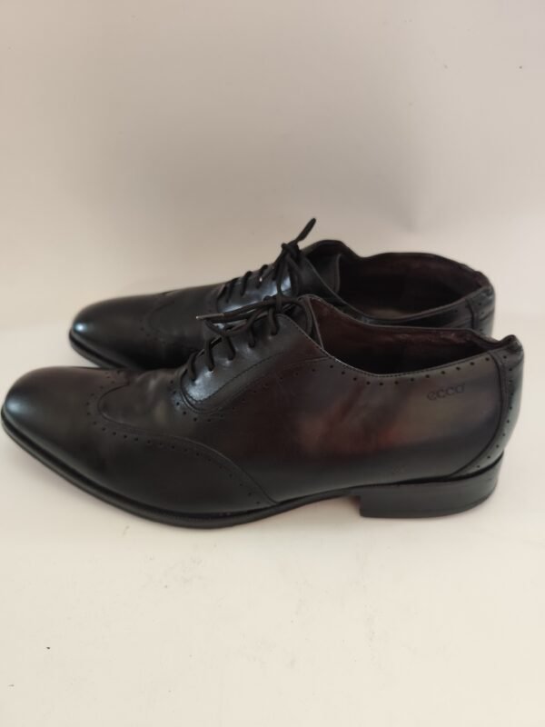 ecco Real Leather Extra Width Shoes - Black, 43 - Image 5