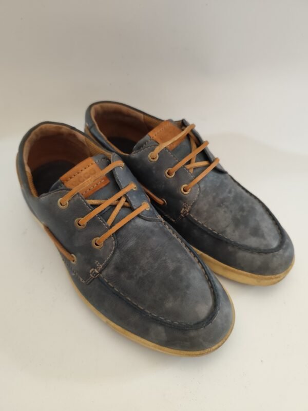 ecco Real Leather Shoes - Blue, 42