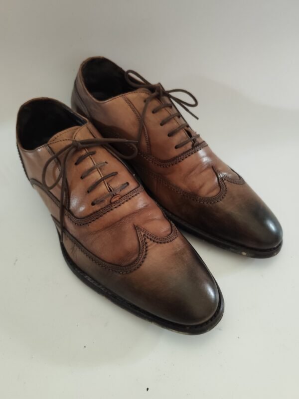 Lavora Zione Artigiana Real Leather Handcrafted in Italy Shoes - Brown, 42