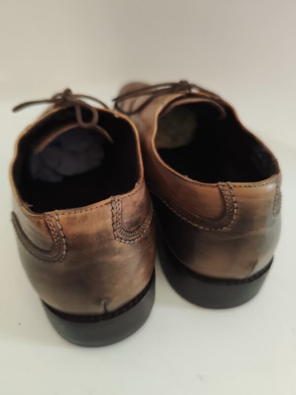 Lavora Zione Artigiana Real Leather Handcrafted in Italy Shoes - Brown, 42 - Image 3
