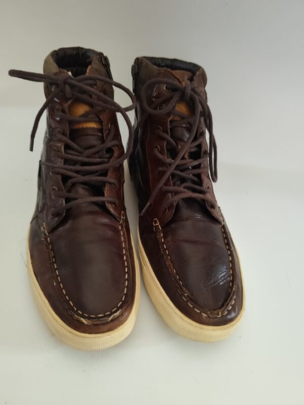 Shoopen Real Leather Boots Shoes - Brown, 42 - Image 2